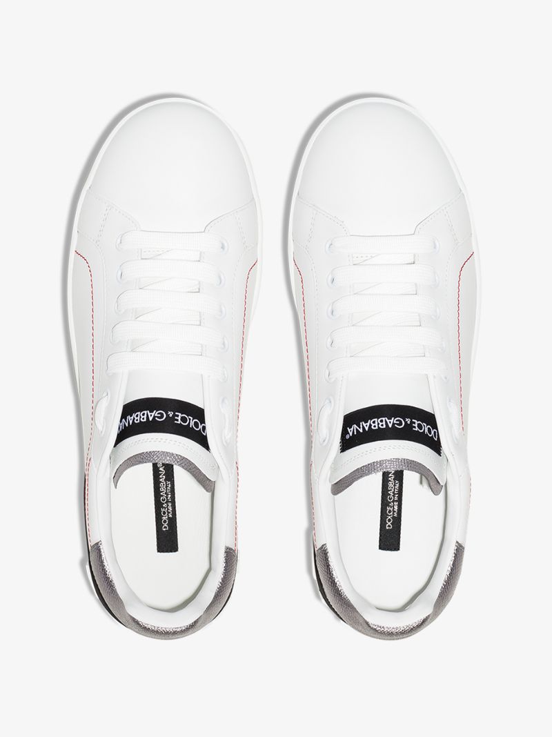 White Portofino Leather Sneakers