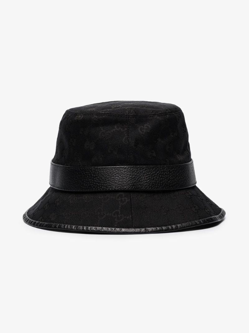 Black Monogram Bucket Hat