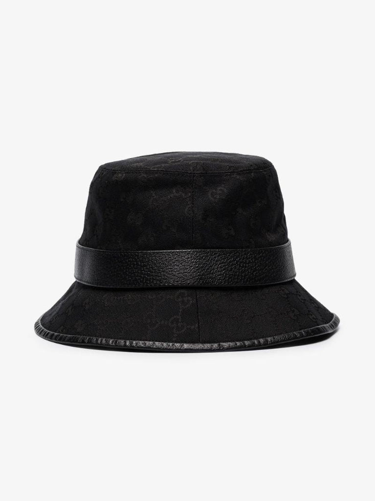 Black Monogram Bucket Hat