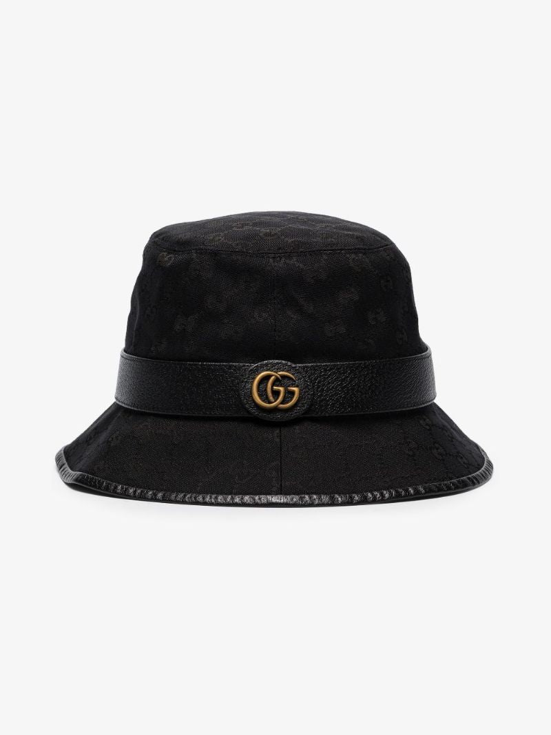 Black Monogram Bucket Hat
