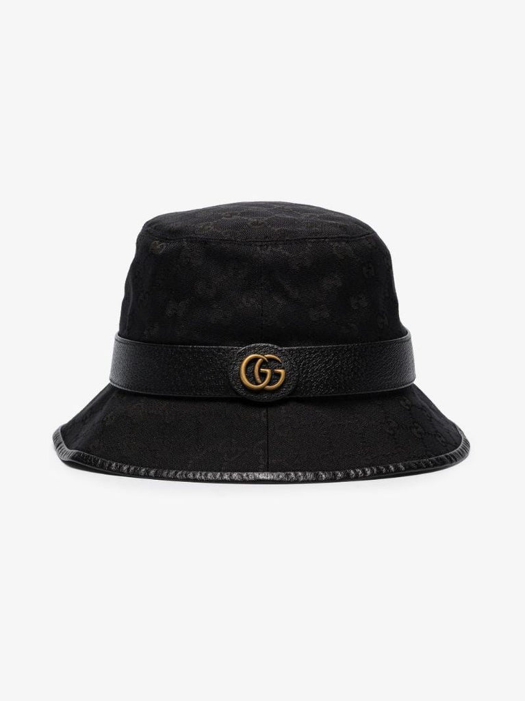 Black Monogram Bucket Hat