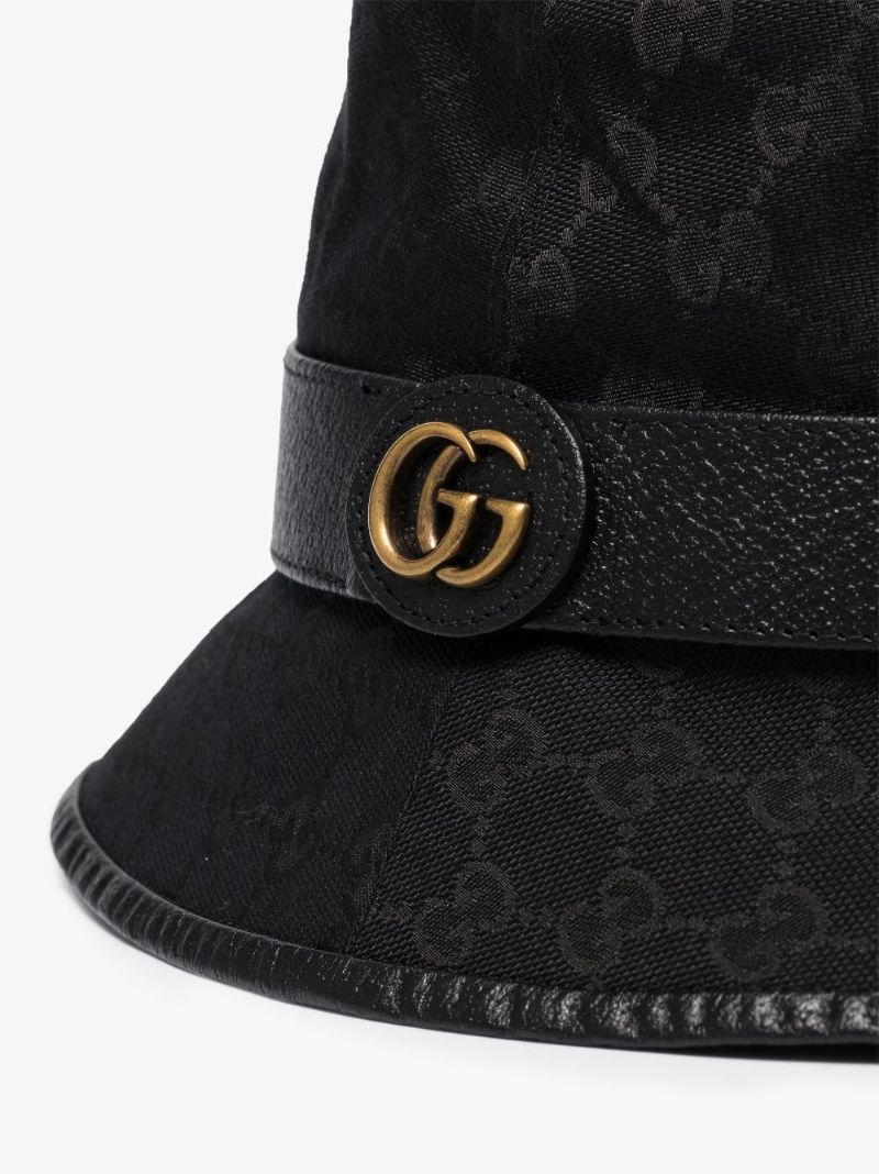 Black Monogram Bucket Hat