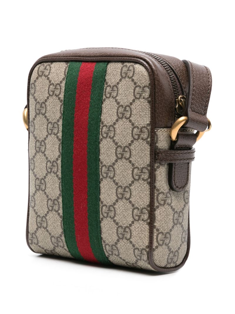 Gg Ophidia Stripe Xbdy Bag Brown