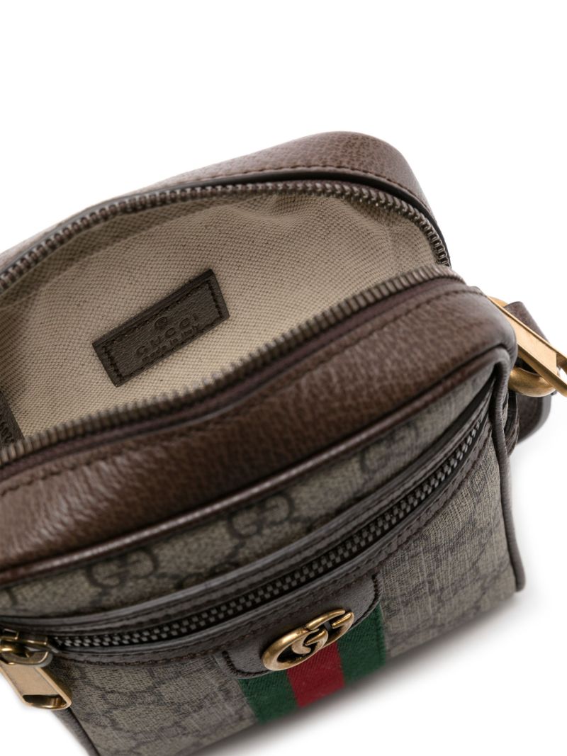 Gg Ophidia Stripe Xbdy Bag Brown