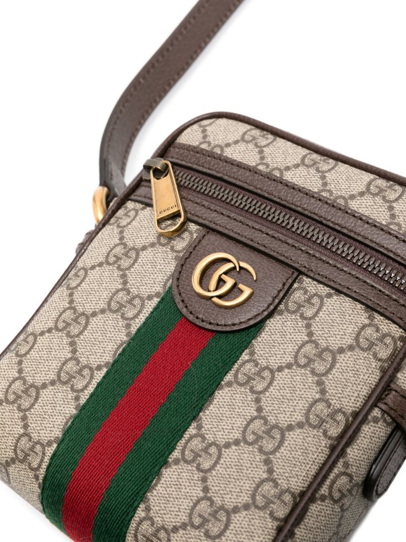 Gg Ophidia Stripe Xbdy Bag Brown