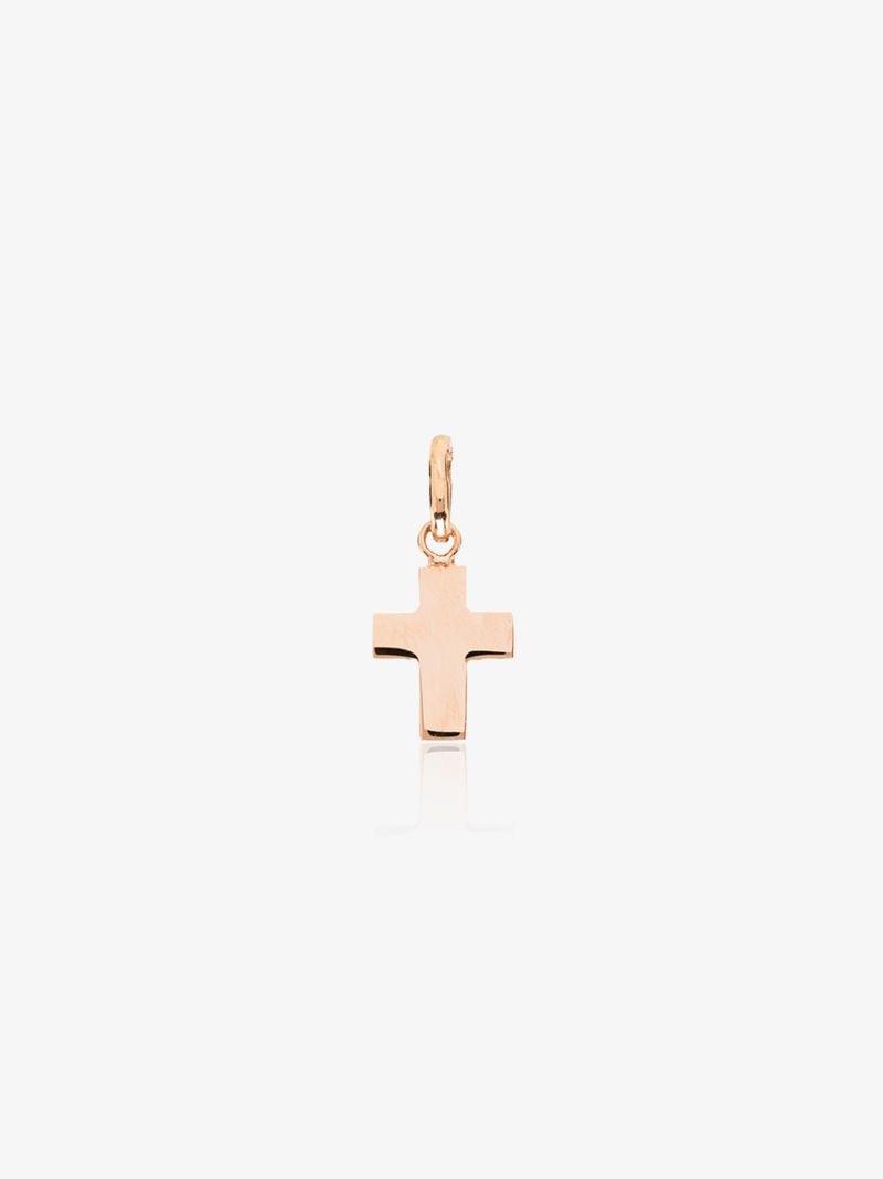 18k Rose Gold Cross Pendant