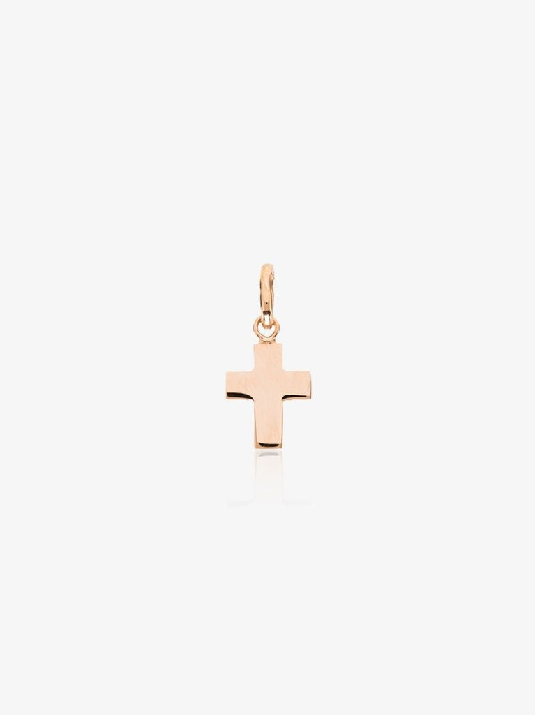 18k Rose Gold Cross Pendant