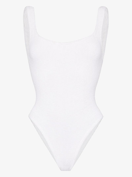 Classic Square Neck Crinkle Swimsuit