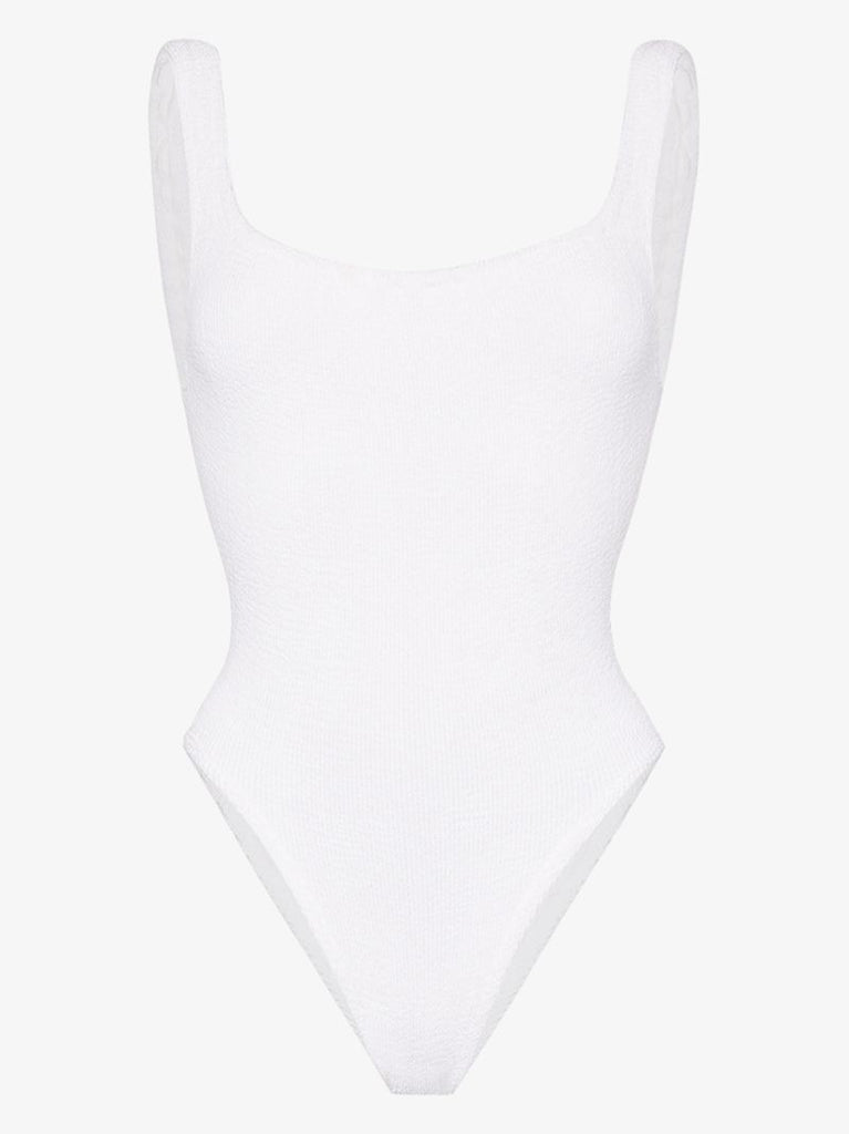 Classic Square Neck Crinkle Swimsuit