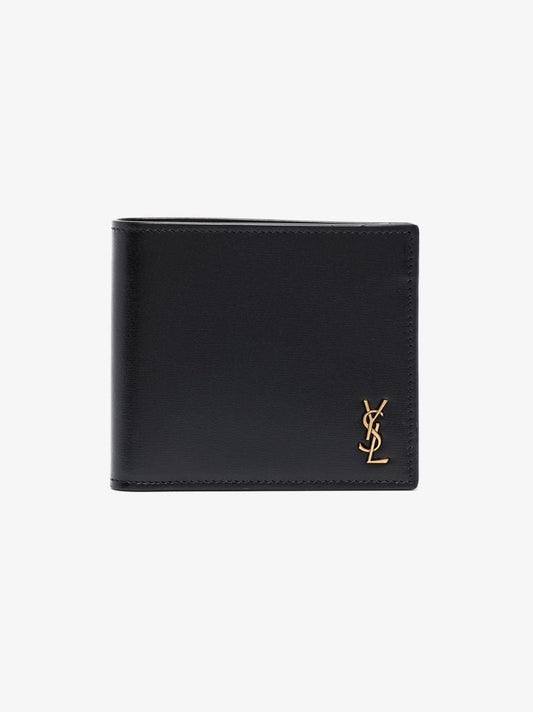 Black Classic Leather Bifold Wallet