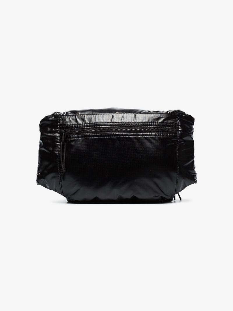 Black Nylon Cross Body Belt Bag
