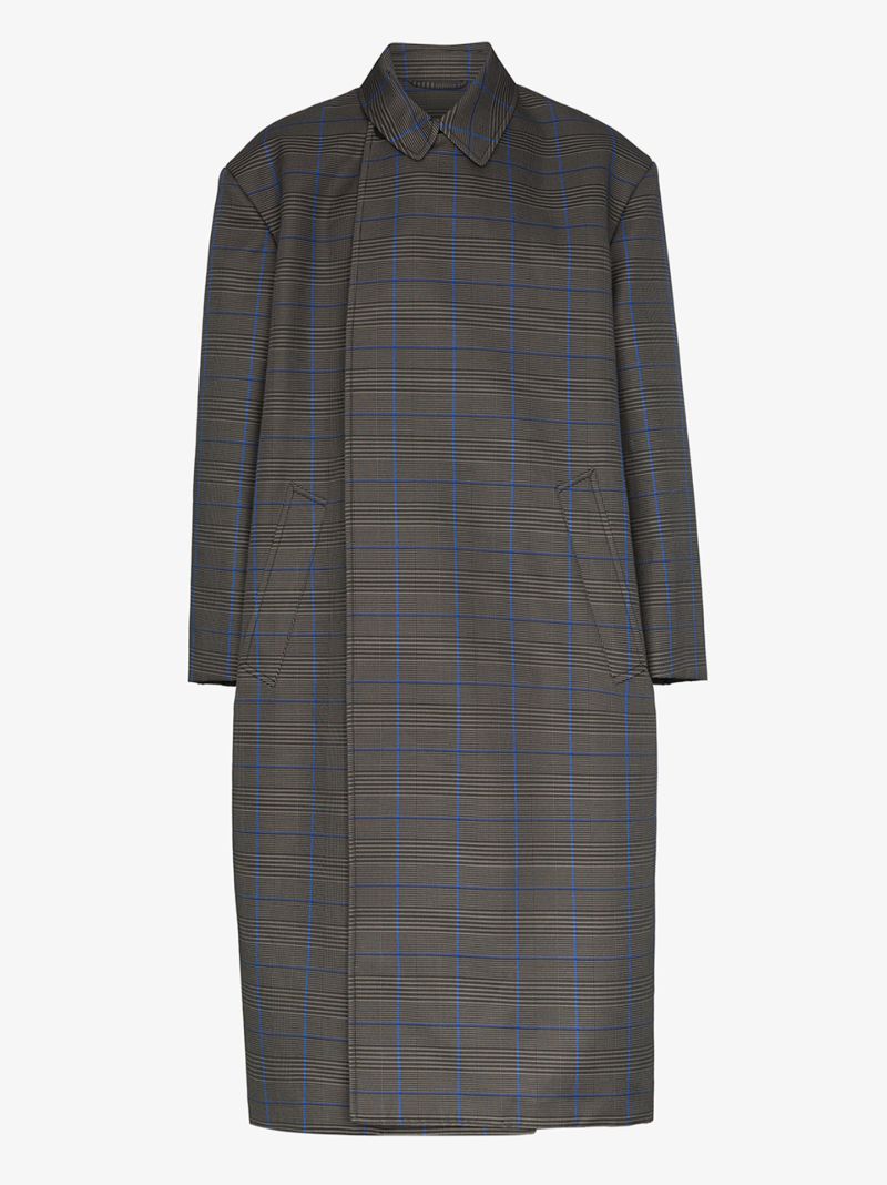 Grey Checked Coat