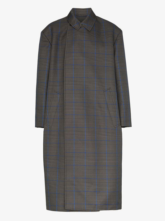 Grey Checked Coat