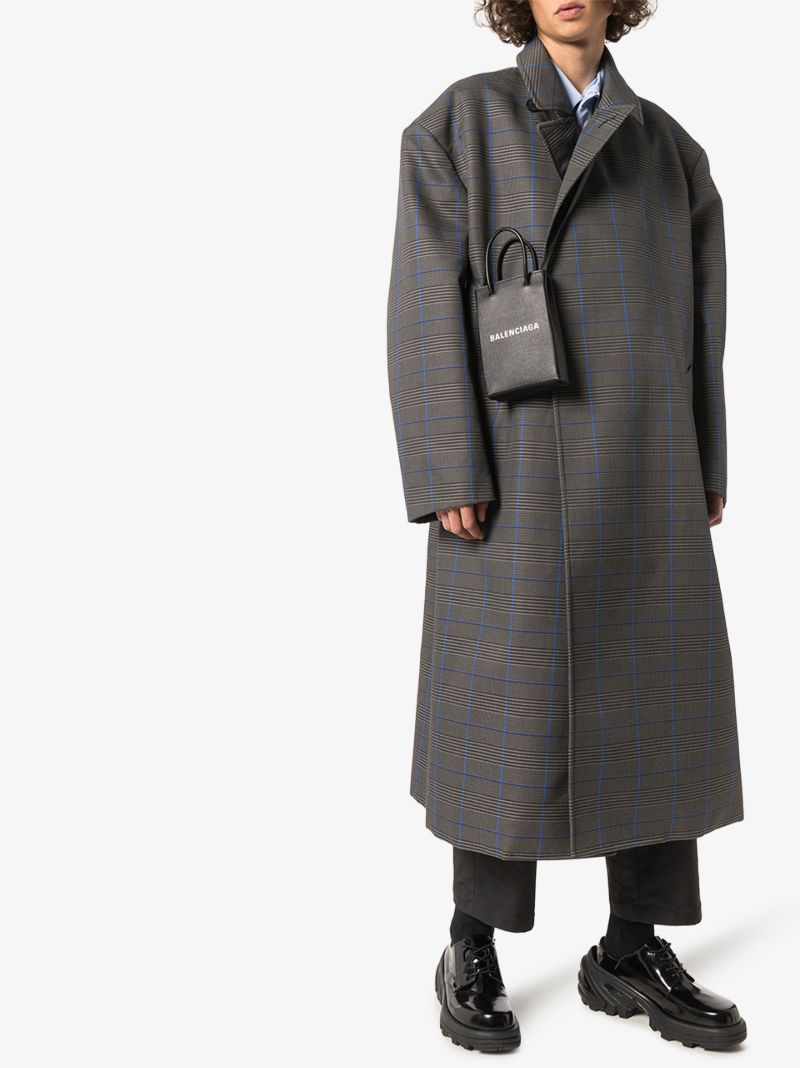Grey Checked Coat