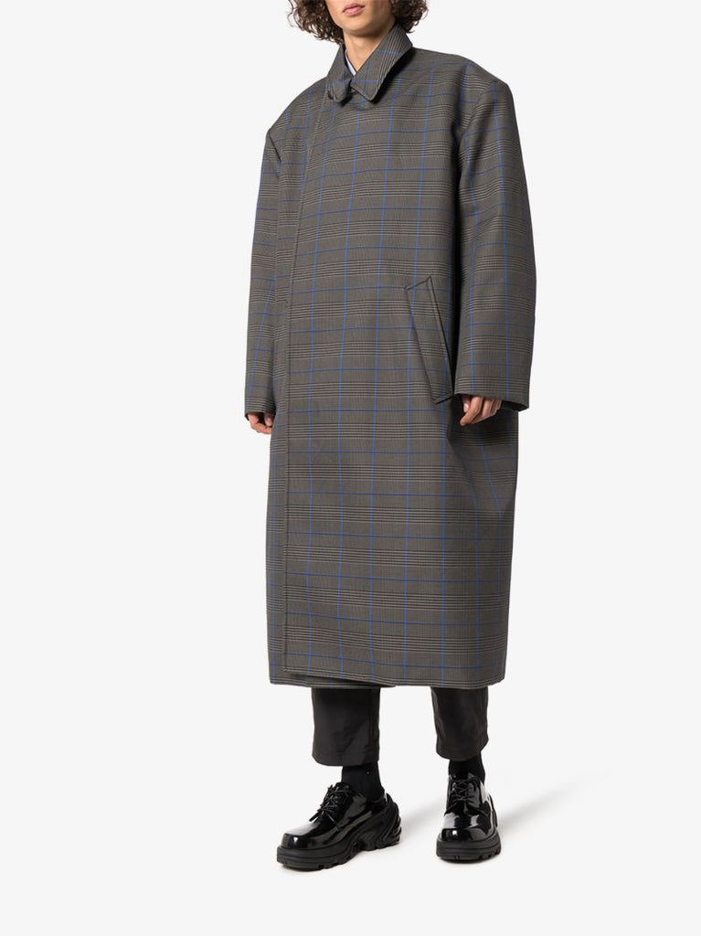 Grey Checked Coat