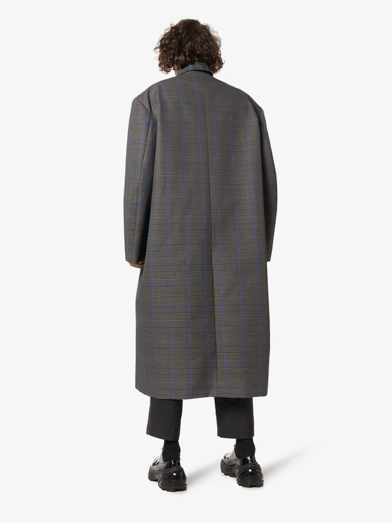 Grey Checked Coat