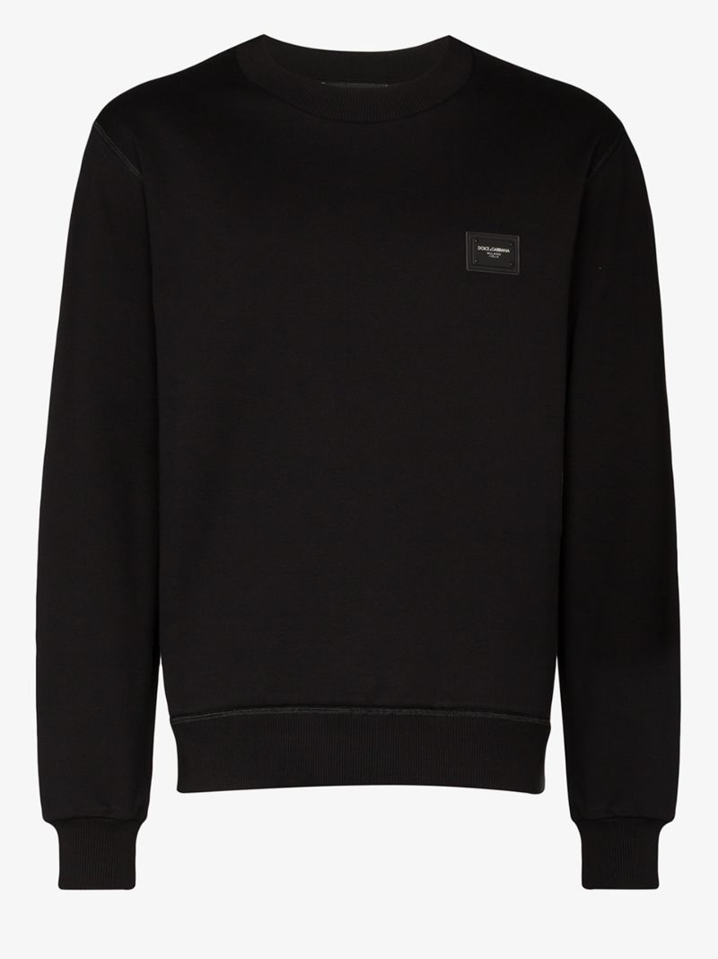 Black Logo Plaque Sweater
