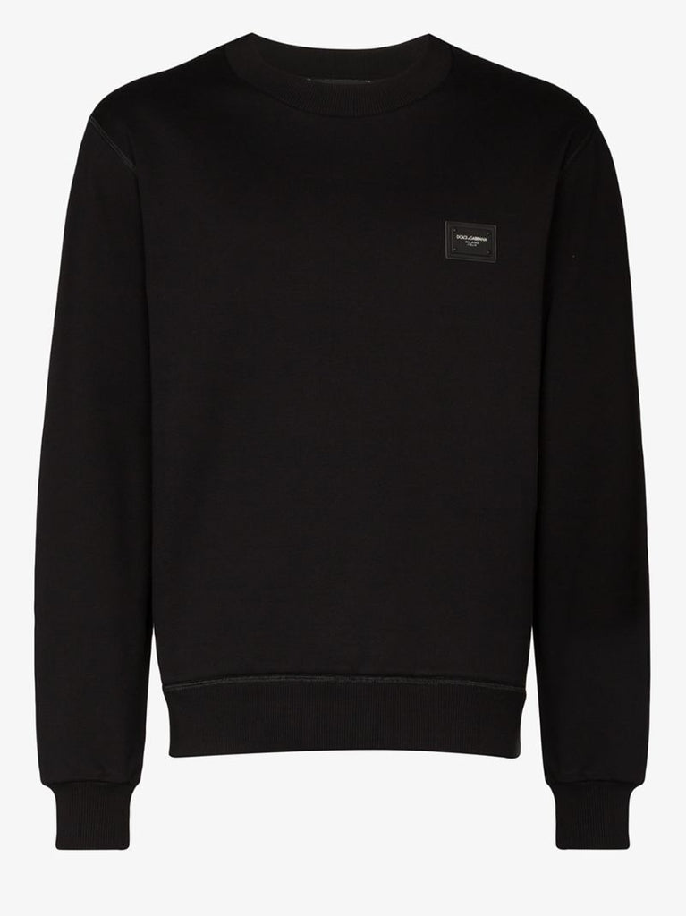 Black Logo Plaque Sweater