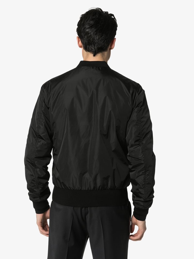Logo Plaque Bomber Jacket
