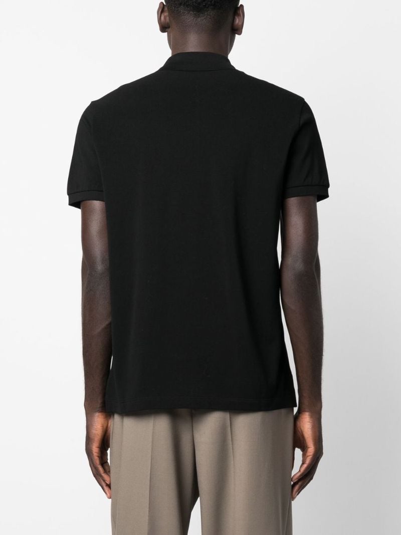 Black Cotton Polo Shirt