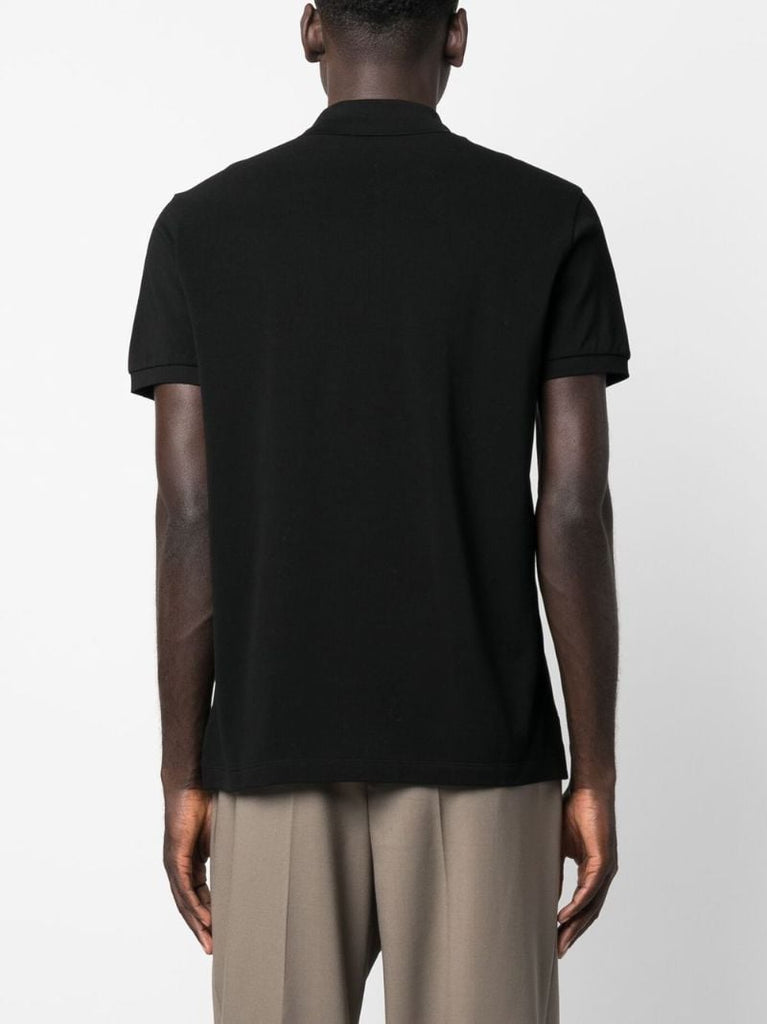 Black Cotton Polo Shirt