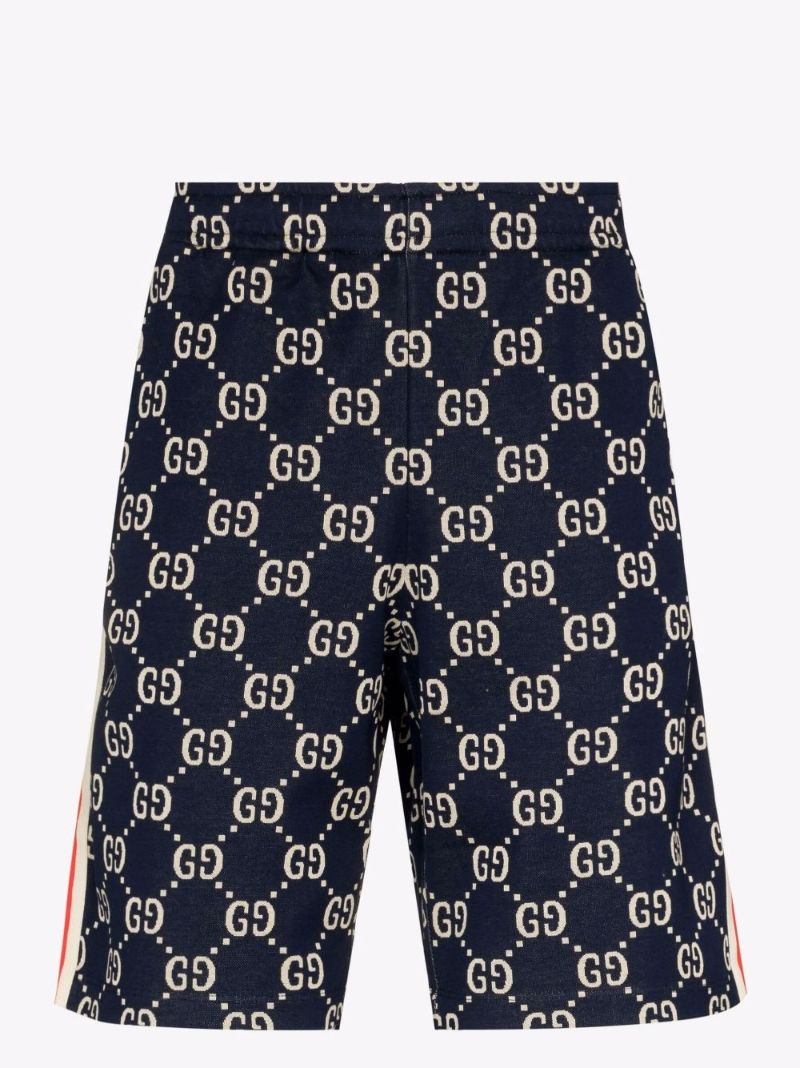 Gg Cotton Jacquard Track Shorts