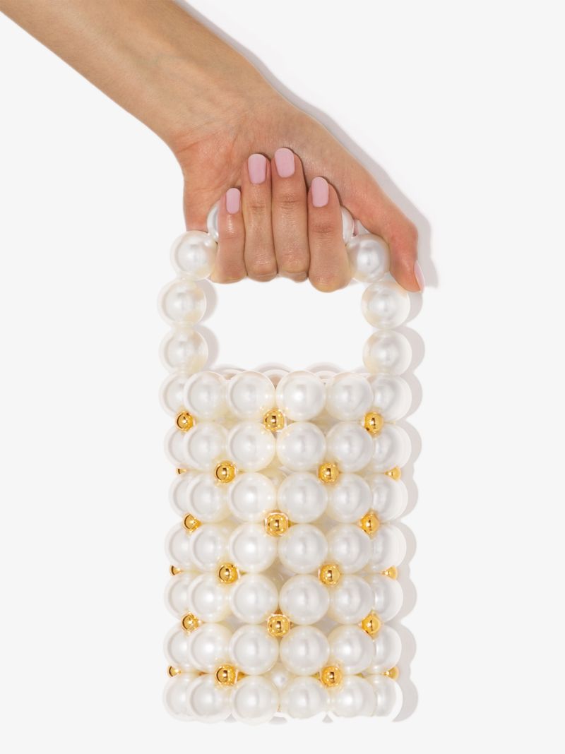 White Comino Pearl Mini Bag