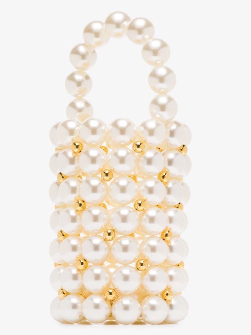White Comino Pearl Mini Bag