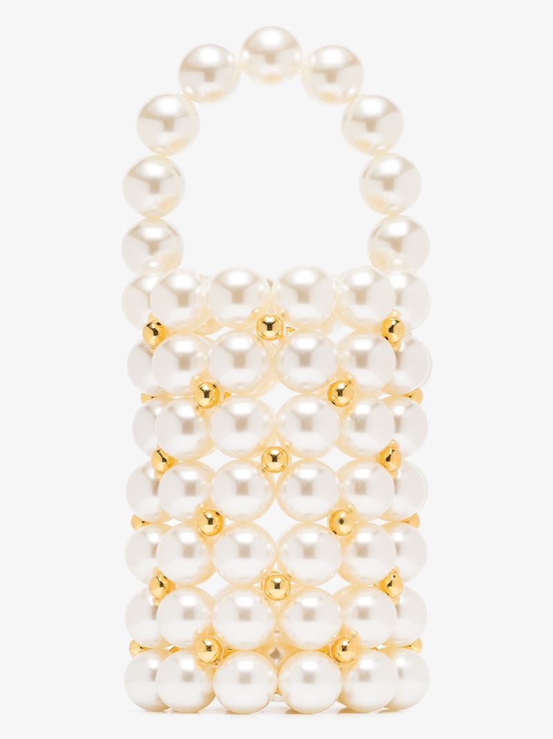 White Comino Pearl Mini Bag