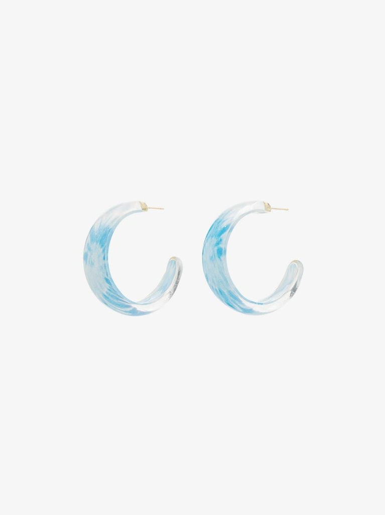 Gold-plated Jelly Tie-dye Hoop Earrings