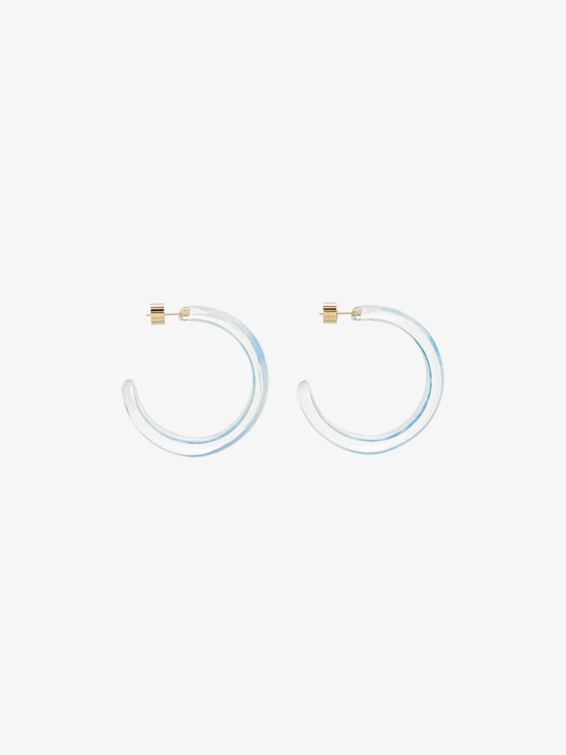 Gold-plated Jelly Tie-dye Hoop Earrings