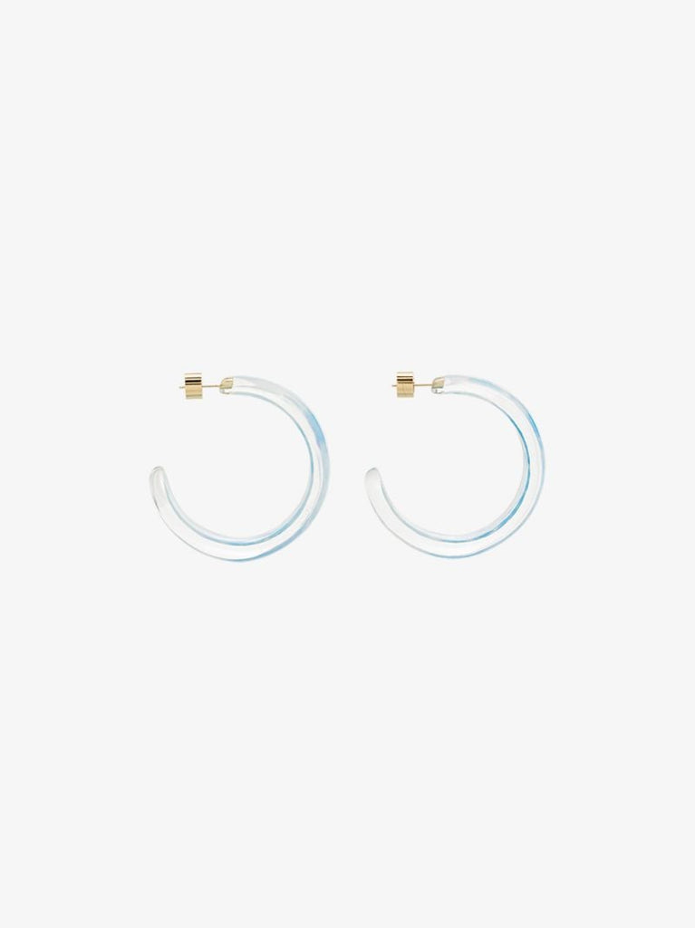 Gold-plated Jelly Tie-dye Hoop Earrings