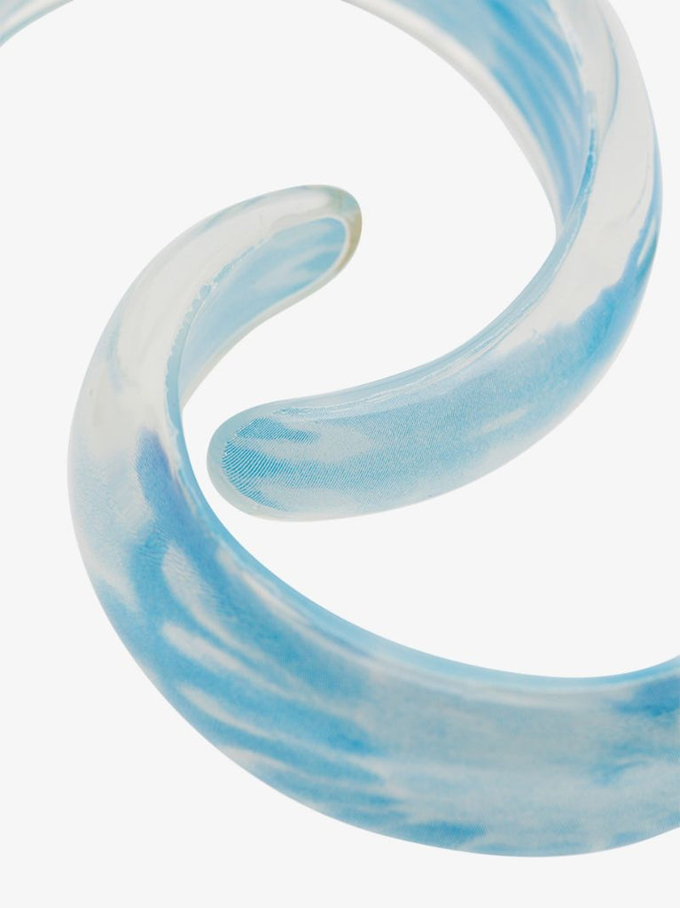 Gold-plated Jelly Tie-dye Hoop Earrings