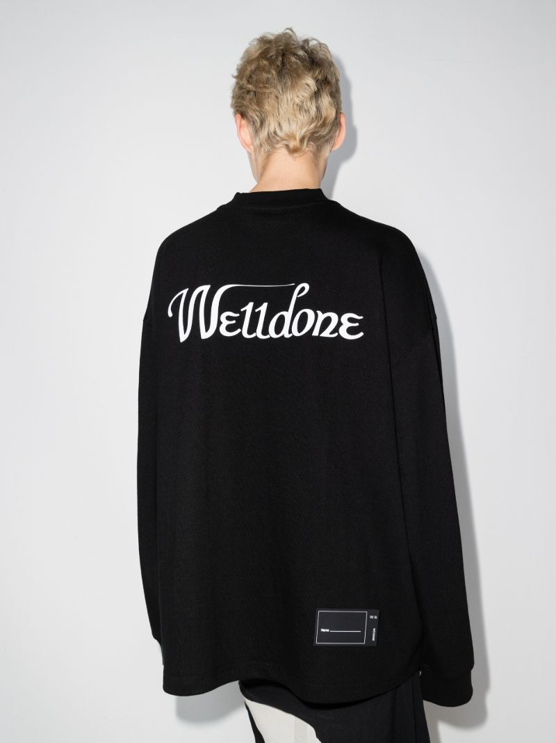 Horror Collage Print Cotton Sweatshirt