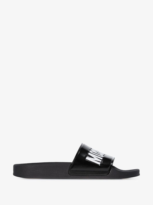 Black Logo Pool Slides