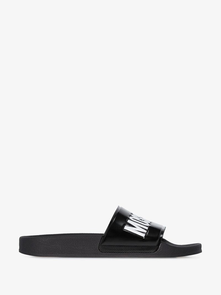 Black Logo Pool Slides