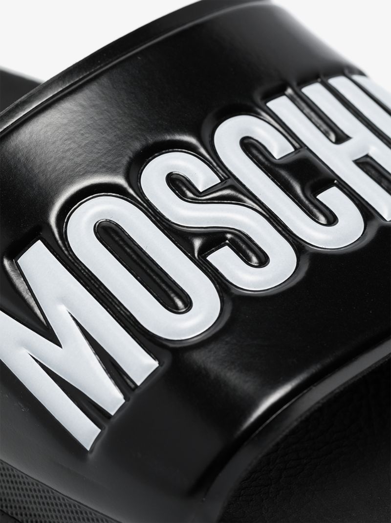 Black Logo Pool Slides
