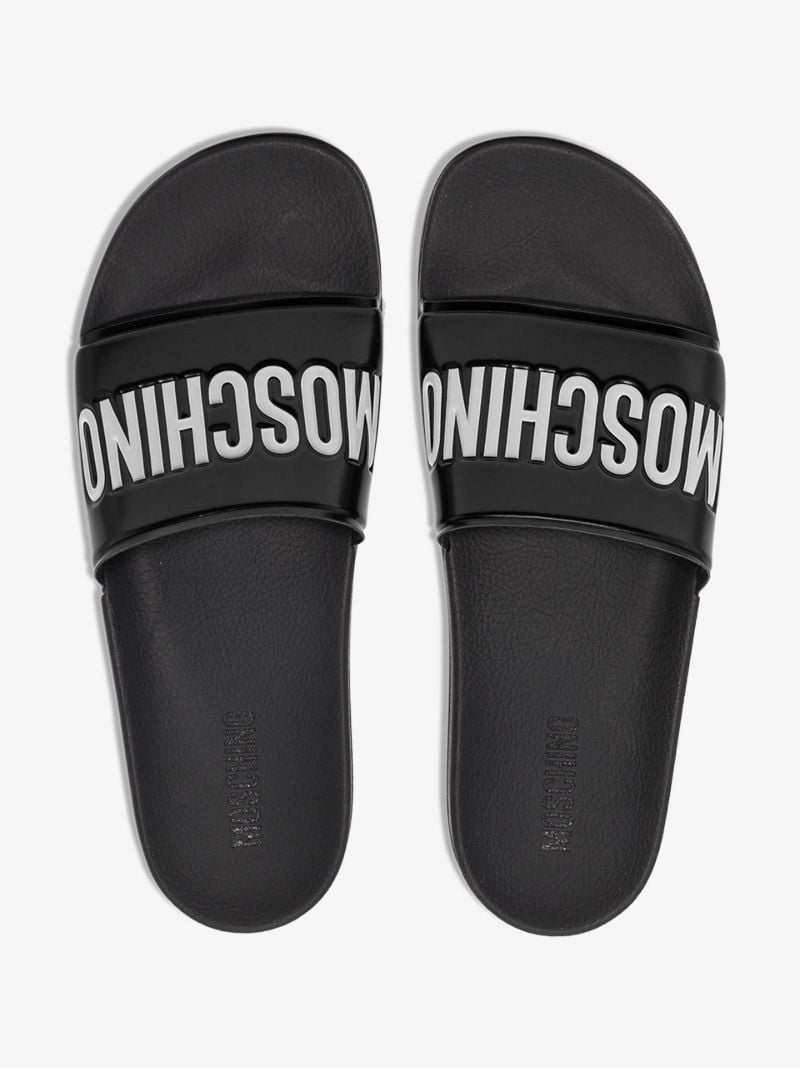Black Logo Pool Slides