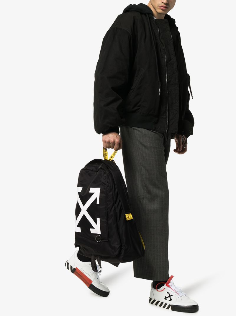 Black Arrow Print Backpack