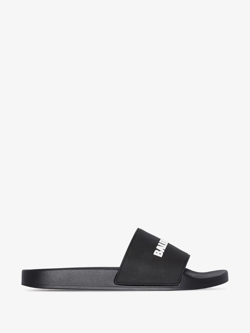 Black Logo Pool Slides