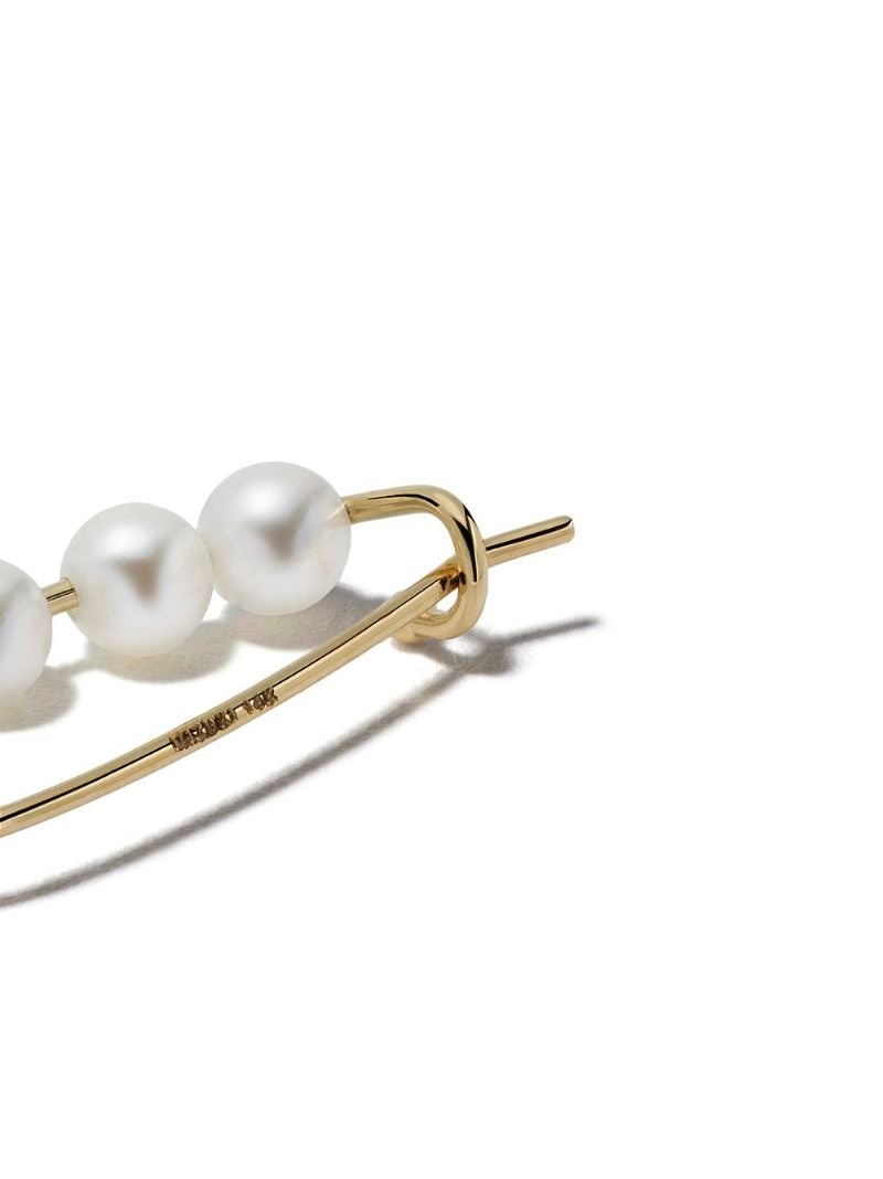 14k Yellow Gold Sea of Beauty Pearl Drop Earrings