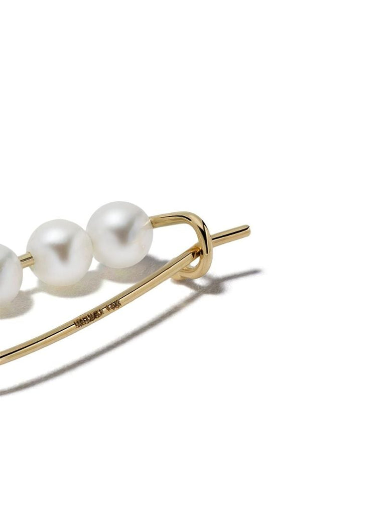 14k Yellow Gold Sea of Beauty Pearl Drop Earrings