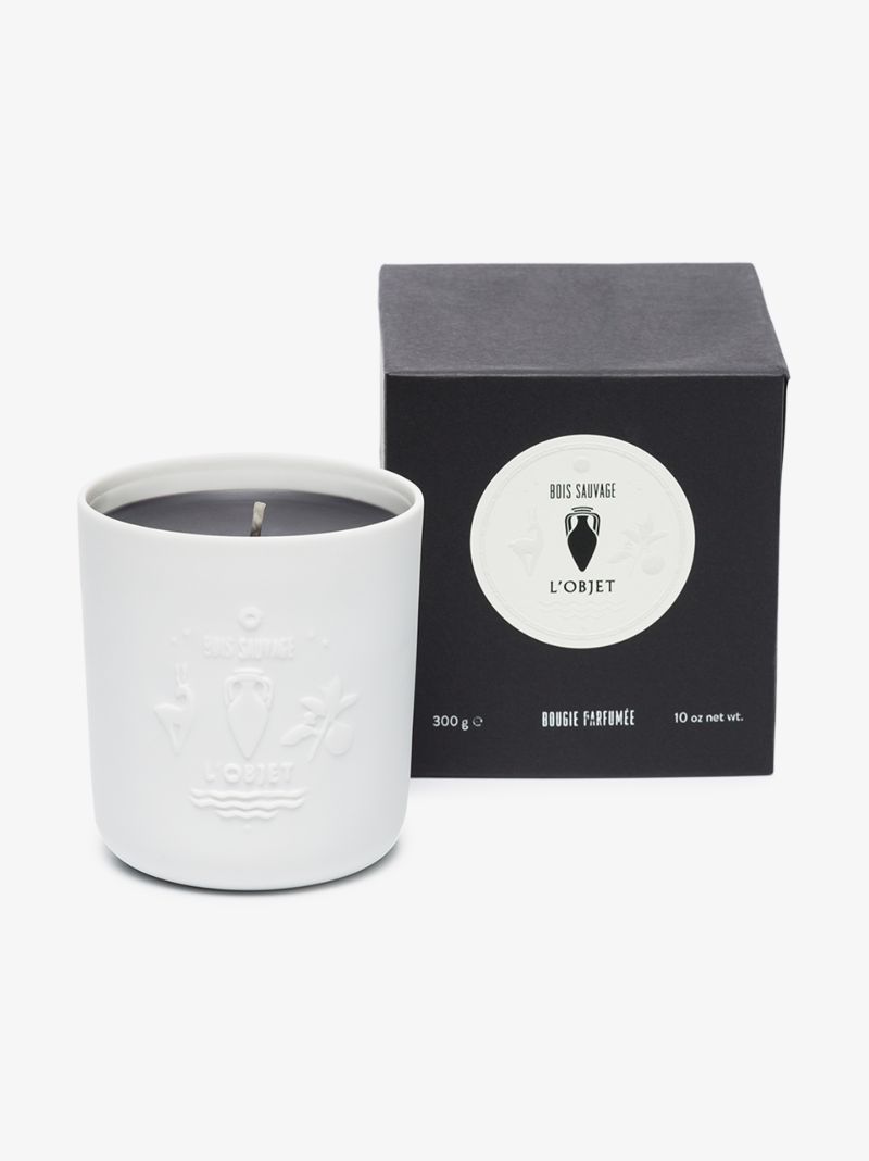 White and Black Bois Sauvage Candle