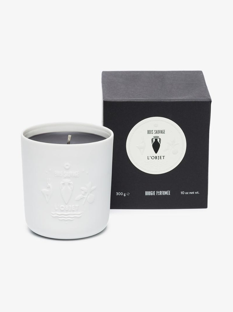 White and Black Bois Sauvage Candle