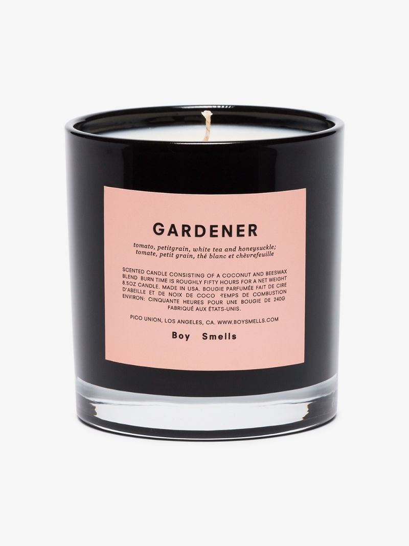 Black and White Gardener Candle