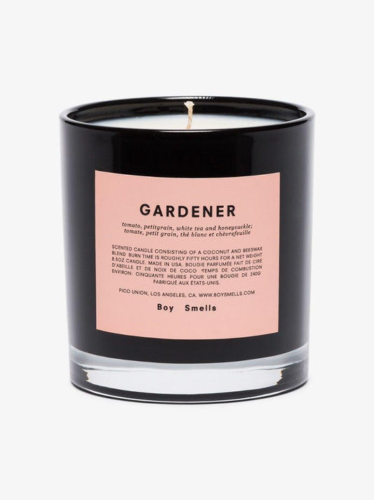 Black and White Gardener Candle