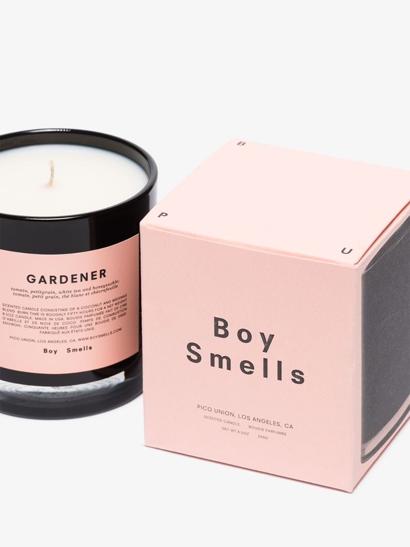 Black and White Gardener Candle