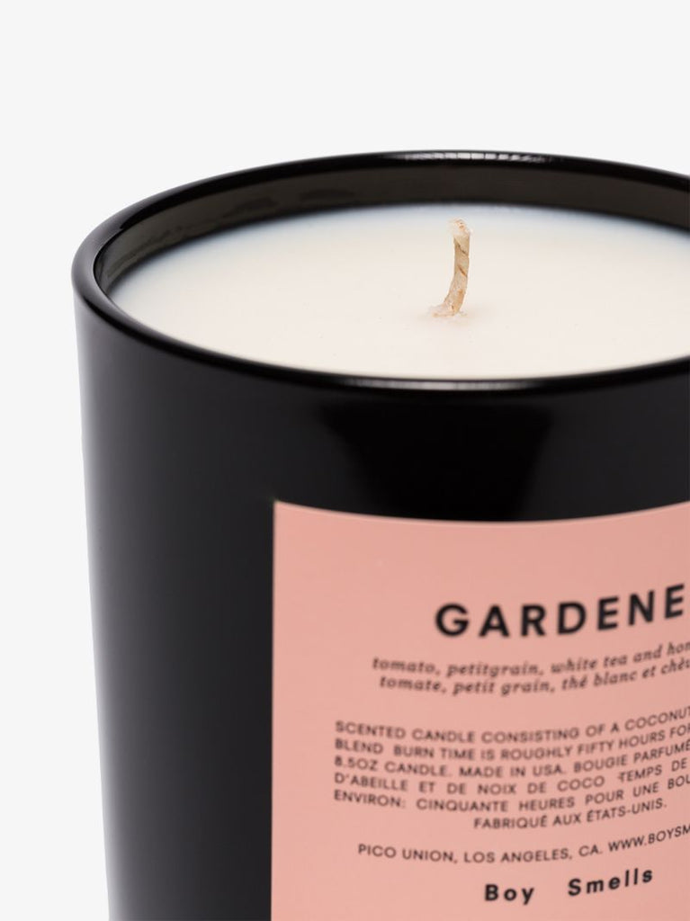 Black and White Gardener Candle