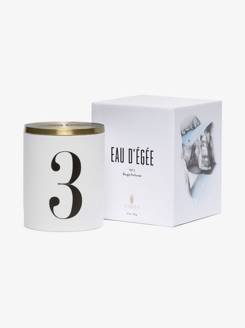 White Eau D'Ã_x0083_â_x0080_°gÃ_x0083_Â©e No.3 Candle