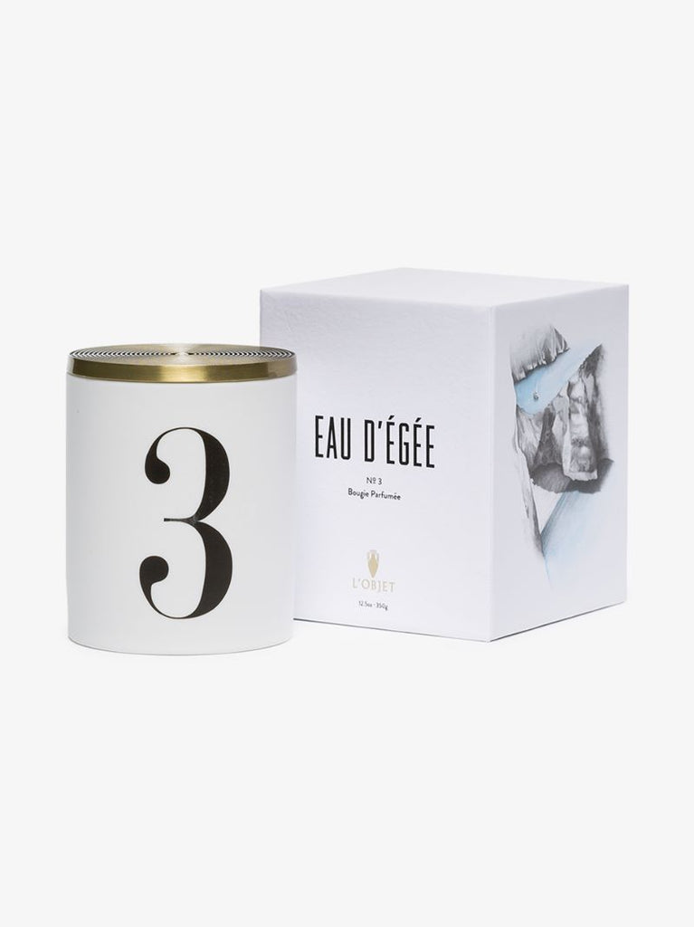 White Eau D'Ã_x0083_â_x0080_°gÃ_x0083_Â©e No.3 Candle